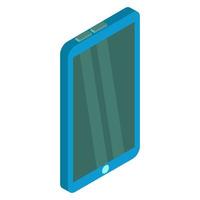 Isometric tablet on a white background vector