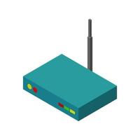 Isometric router on a white background vector