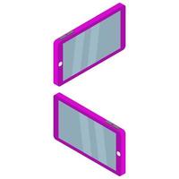 Isometric tablet on a white background vector