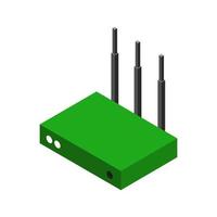 Isometric router on a white background vector