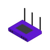 Isometric router on a white background vector