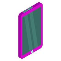 Isometric tablet on a white background vector