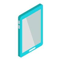 Isometric tablet on a white background vector