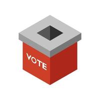 Vote isometric on white background vector