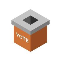 Vote isometric on white background vector