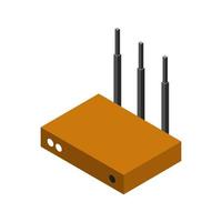 Isometric router on a white background vector