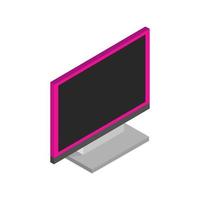 Isometric computer on white background vector