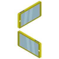 Isometric tablet on a white background vector