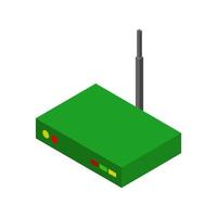 Isometric router on a white background vector