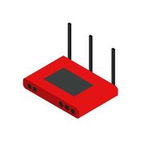 Isometric router on a white background vector