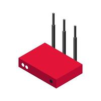 Isometric router on a white background vector