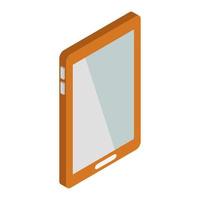 Isometric tablet on a white background vector