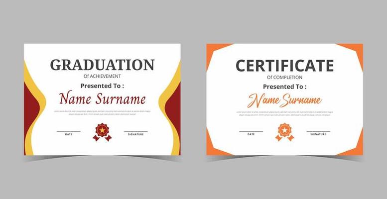 Certificate of Appreciation template, certificate of achievement, awards diploma template