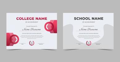 Certificate of Appreciation template, certificate of achievement, awards diploma template vector