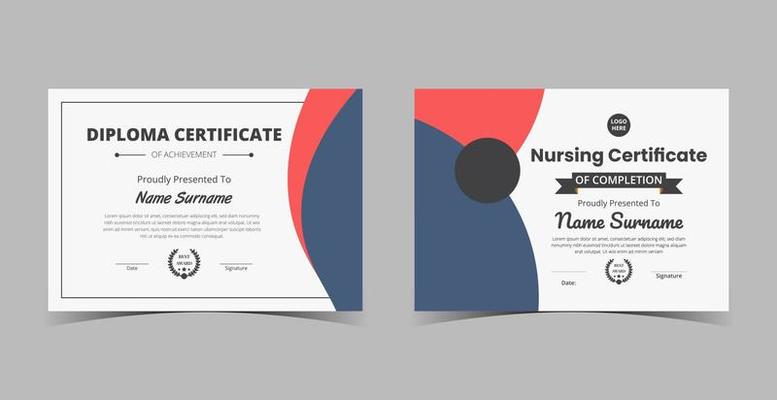 Certificate of Appreciation template, certificate of achievement, awards diploma template