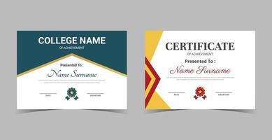 Certificate of Appreciation template, certificate of achievement, awards diploma template vector