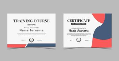 Certificate of Appreciation template, certificate of achievement, awards diploma template vector