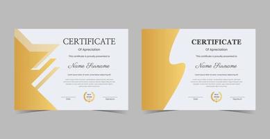 Certificate of Appreciation template, certificate of achievement, awards diploma template vector