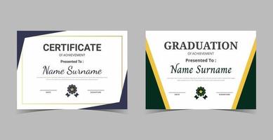 Certificate of Appreciation template, certificate of achievement, awards diploma template vector