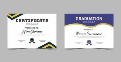 Certificate of Appreciation template, certificate of achievement, awards diploma template vector