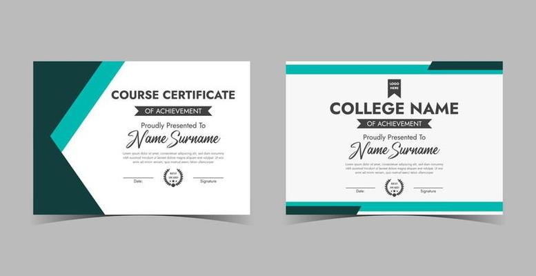 Certificate of Appreciation template, certificate of achievement, awards diploma template