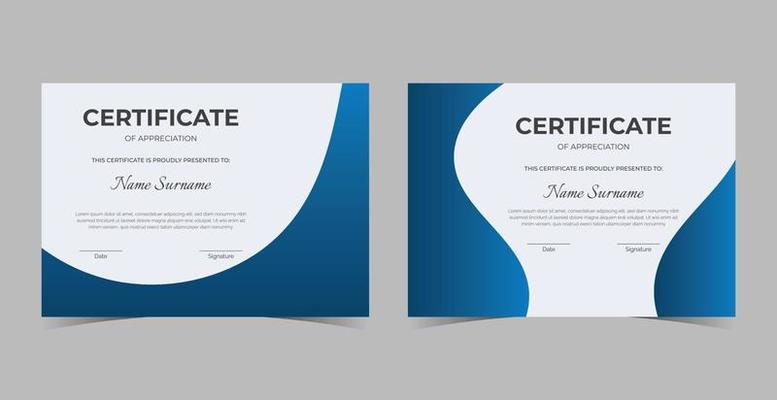 Certificate of Appreciation template, certificate of achievement, awards diploma template