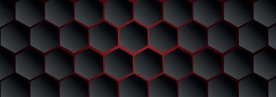 Abstract web background, many hexagons on a dark gray background - Vector