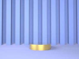 Product podium on pastel background 3d. Abstract minimal geometry concept. Studio stand platform theme. Exhibition and business marketing presentation stage. photo