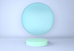 3d abstract background, mock up scene geometry shape podium for product display. photo