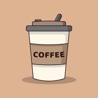 diseño de ilustración de vector de taza de café