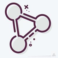 Icon Vector of Molecule - MBE Style