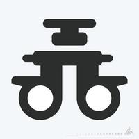 Icon Vector of Eye Exam 6 - Glyph Style