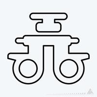 Icon Vector of Eye Exam 6 - Line Style