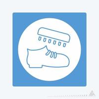 Vector Graphic of Shoe Polishing - White Moon Style