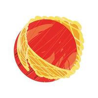 space planet flame galaxy abstract icon isolated vector