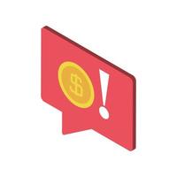 tax day, payment alert message icon style vector
