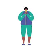 guy using mobile vector