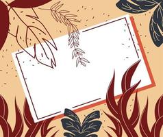 abstract cover botanic vector