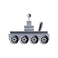 space rover scientific research icon isolated vector