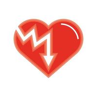 heart down arrow vector