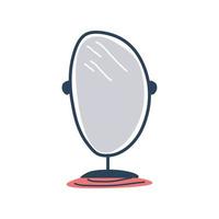 mirror accessory cartoon vector