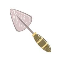 home garden shovel tool white background vector