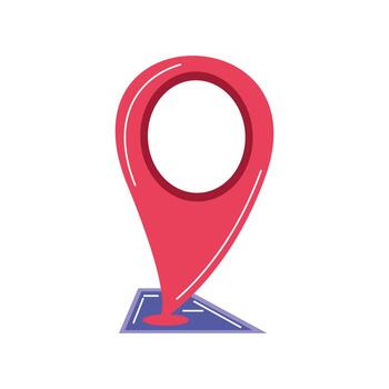 puntero del mapa gps vector