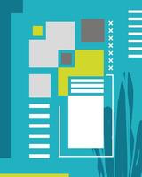 abstract cover template vector