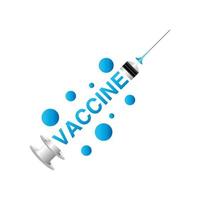 vaccine syringe treatment protection prevention design vector