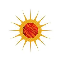 space sun cosmos universe icon isolated vector