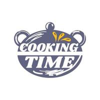 cooking time pot kitchen utensil sketch isolated style vector