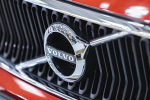 BELGRADE, SERBIA, MARCH 23, 2019 - Detail of Volvo XC 40 car in Belgrade, Serbia. Volvo  is a Swedish multinational manufacturing company founded at 1927. photo