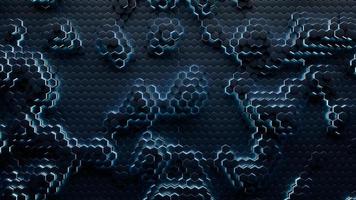 Abstract technological hexagonal background. 3d rendering photo