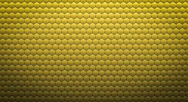 Fondo o textura hexagonal de oro abstracto. Representación 3d foto